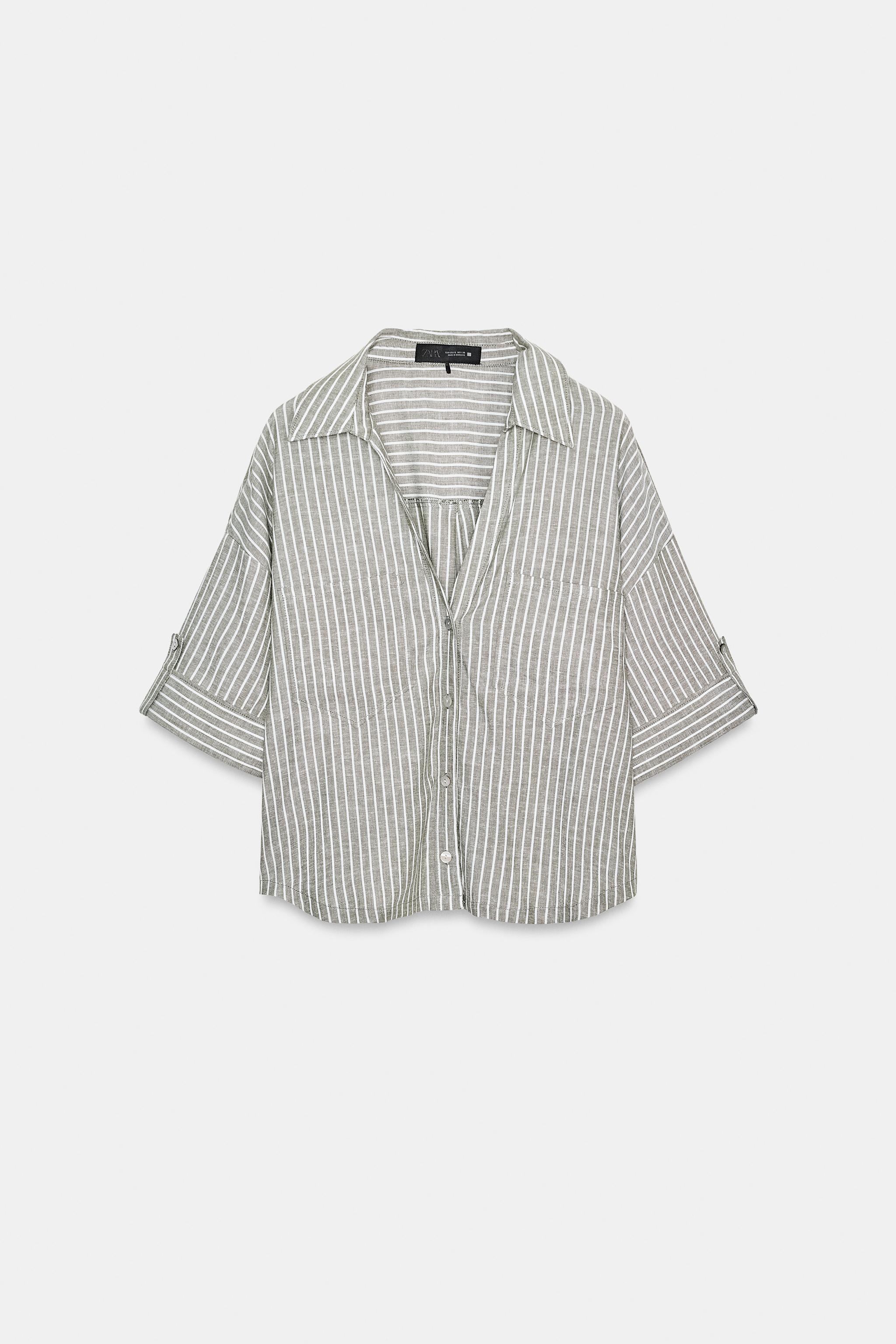 STRIPED LINEN SHIRT